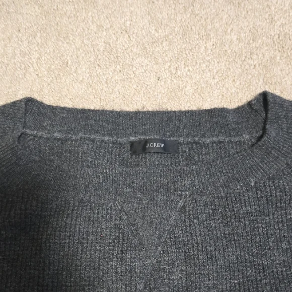J. Crew Charcoal Crewneck Sweater - Picture 7 of 10
